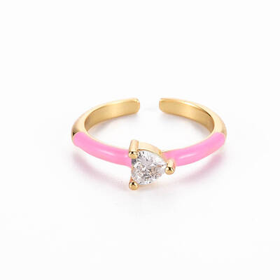 Brass Enamel Cuff Rings