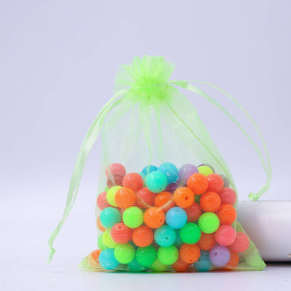 Rectangle Organza Drawstring Bags