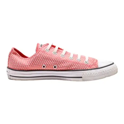 CONVERSE Low Top Trainers Red Synthetic Womens UK 7