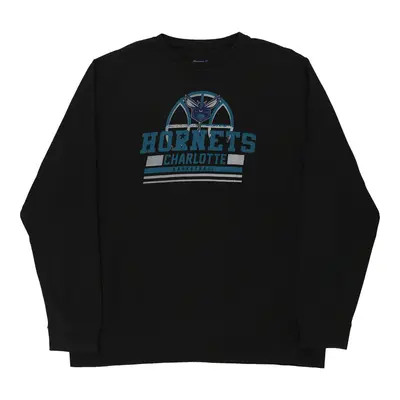 Charlotte Hornets Nba Sweatshirt - 2XL Black Cotton