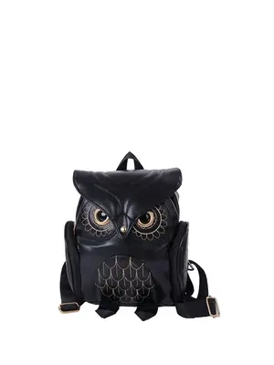 Women's Fashionable Punk Style Owl Design Waterproof Novelty Backpack with Adjustable Strap For Daily Used
