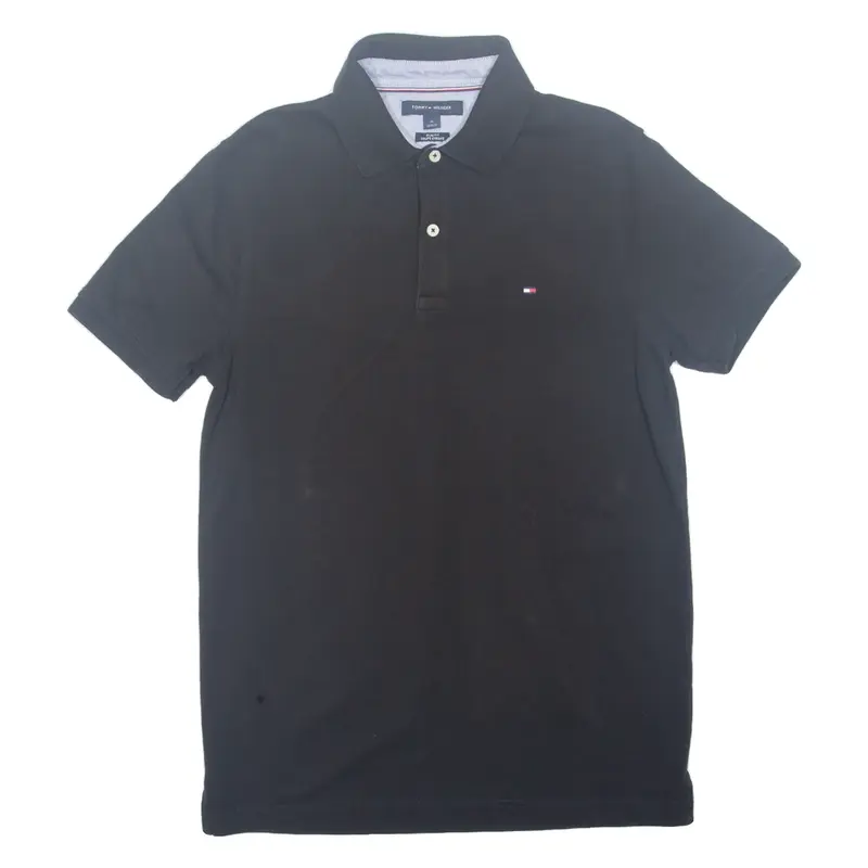 TOMMY HILFIGER Slim Fit Mens Polo Shirt Black M