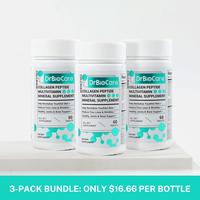 DrBioCare Collagen Peptide 3 bottle, Vitamin & Mineral, Contains Vitamin d3, Vitamin C, Probiotics, Vitamin E, Vitamin b & Mu...
