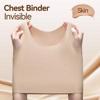 Traceless Pullover Chest Binder No Metal No Hook Seamless Chest Binder Fabric Nylon