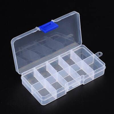 10 Compartment Organiser Storage Plastic Box