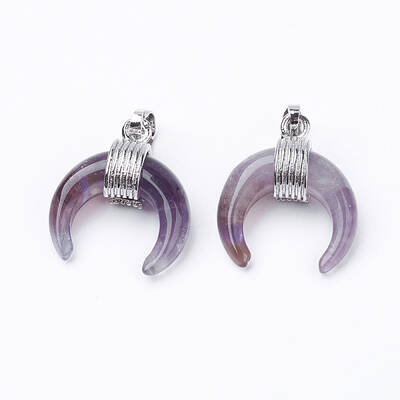 Natural Amethyst Pendants