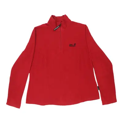 Jack Wolfskin Fleece - Large Red Polyester