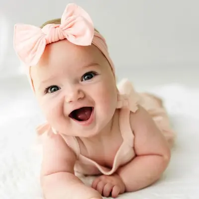 Baby Bling® Classic Knot soft nylon knot bow headband