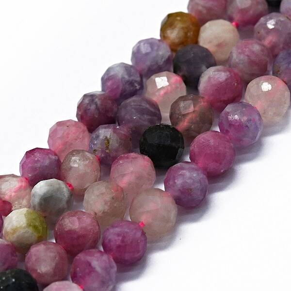 Natural Plum Blossom Tourmaline Beads Strands