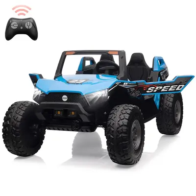 Garvee Ride - P Series: 24V 2-Seater Ride-On UTV: Remote Control, 4WD Motors, 21 Seats + Foldable Seat, 15.4 EVA Wheels, Mu...