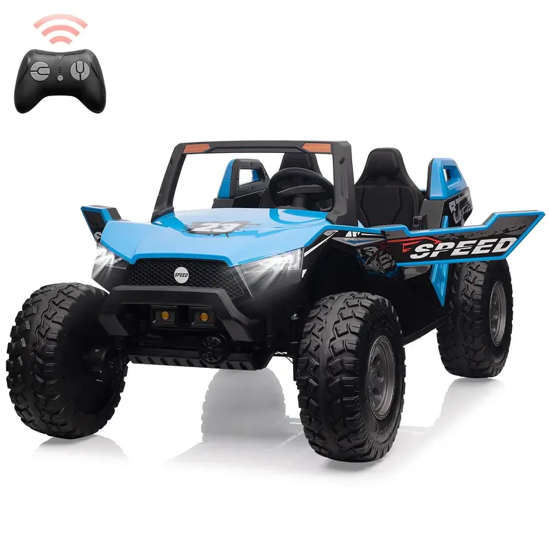Garvee Ride - P Series: 24V 2-Seater Ride-On UTV: Remote Control, 4WD Motors, 21 Seats + Foldable Seat, 15.4 EVA Wheels, Mu...