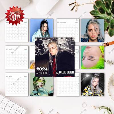 Billie 2024 Calendar, Eilish 2024 Wall Calendar, Celebrity Calendar 2024