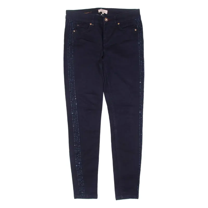 TED BAKER Bedazzled Womens Jeans Blue Regular Straight W26 L29