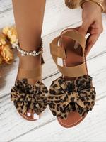 Women's Fashionable Bowknot Design Sandals, Casual Open Toe All Match Sandals for Summer, Lightweight Breathable Comfortable ...
