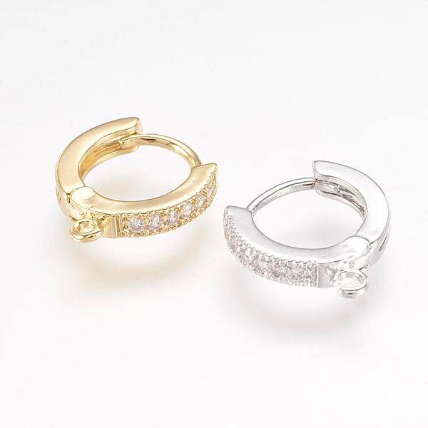 Brass Huggie Hoop Earring Findings