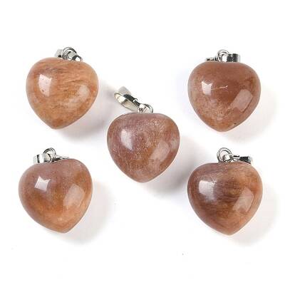 Natural Peach Moonstone Pendants