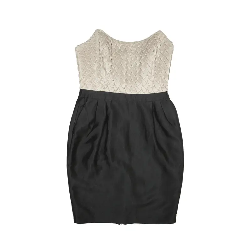 REISS Mini Dress Cream Sleeveless Short Womens UK 8
