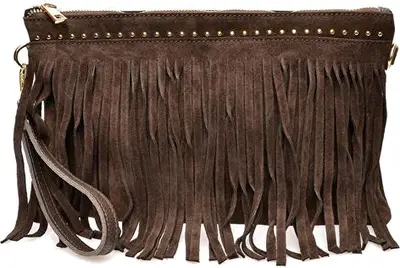 Anna Luchini Borsa A Mano In Pelle testa di moro Da Donna