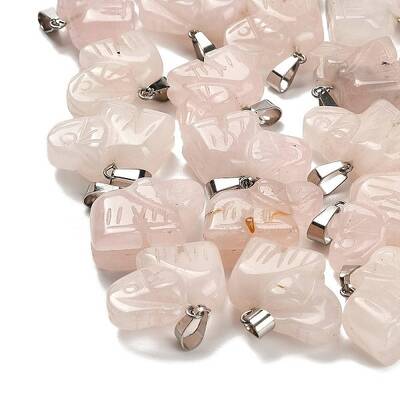 Natural Rose Quartz Pendants