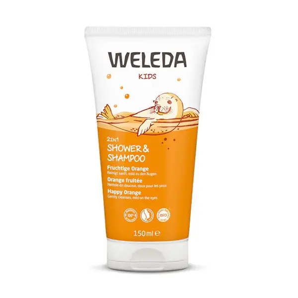 Weleda Doccia Crema E Shampoo 2 In 1 Happy Orange 150 Ml