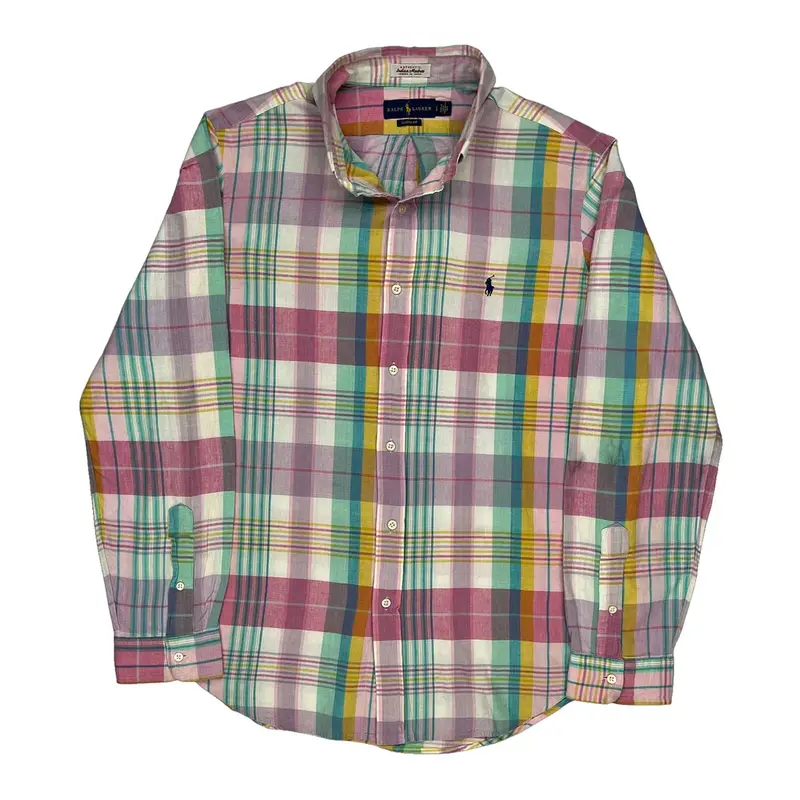 Ralph Lauren Checked Shirt - Large Multicoloured Cotton