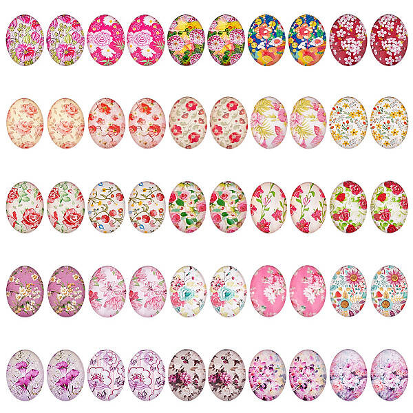 1 Bag Flat Back Glass Cabochons