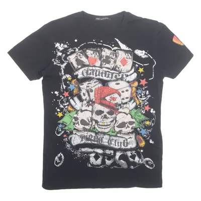 REDBRIDGE Skull Womens T-Shirt Black L