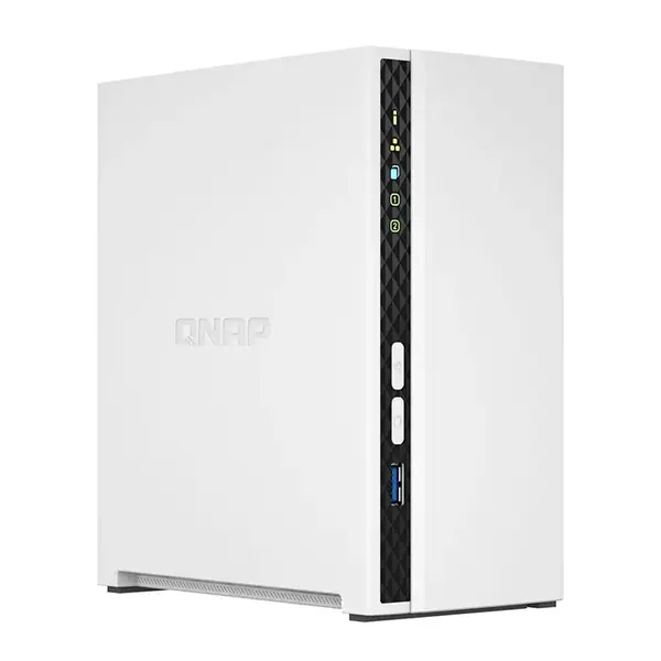 TS-233-US QNAP 2-Bay NAS/storage Server Mini Tower Ethernet LAN White Cortex-A55