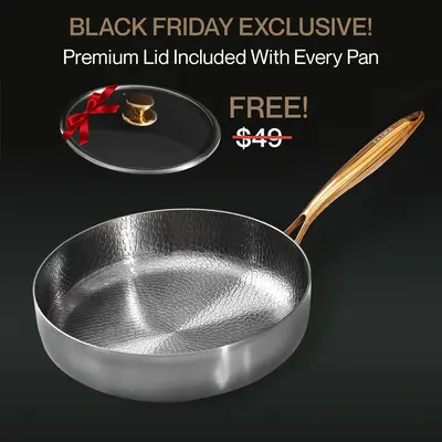 Pure Titanium Deep Pan Pro