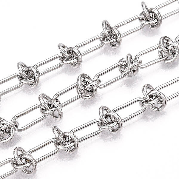 Iron Oval with knot Link Chains