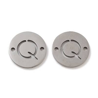 Non-Tarnish 201 Stainless Steel Hollow Flat Round Links