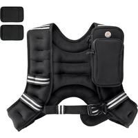 Weighted Vest,4lb/6lb/10lb/12lb/16lb/20lb/25lb/30lb Weight Vest with Reflective Stripe, Body Weight Vests Adjustable for Men,...