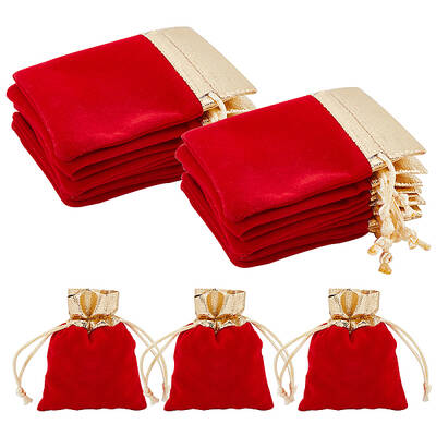 Rectangle Velvet Jewelry Pouches Bags