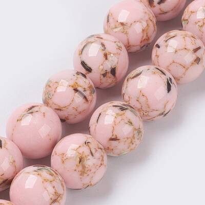 Sea Shell and Synthetic Turquoise Assembled Beads Strands
