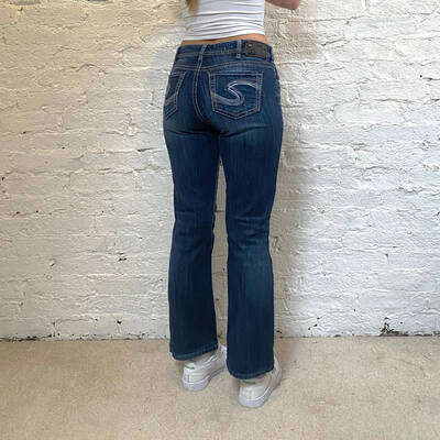 Silver Jeans - 32W UK 10 Blue Cotton