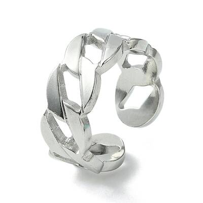 Non-Tarnish 304 Stainless Steel Open Cuff Ring