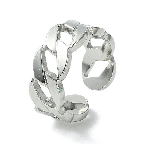 Non-Tarnish 304 Stainless Steel Open Cuff Ring