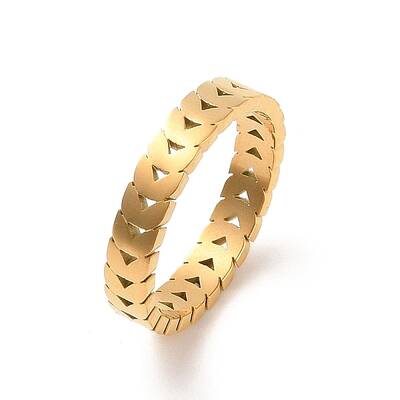 Ion Plating(IP) 304 Stainless Steel Finger Ring
