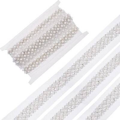 Polyester with Plastic Beads Ribbon