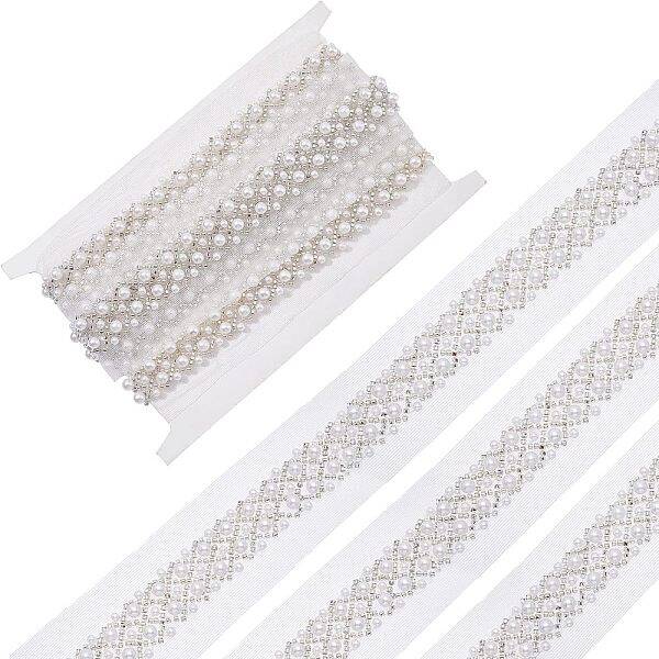Polyester with Plastic Beads Ribbon