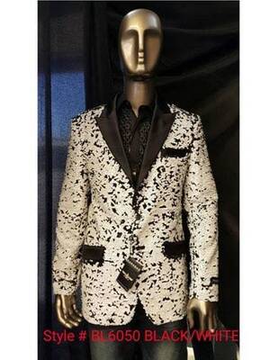 big and tall mens tuxedos - Black and White Tuxedo