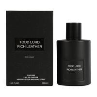 Todd Lord Rich Leather Spray Cologne Eau de Parfum for Men 100ml/3.4fl.oz. - Men's Fragrance
