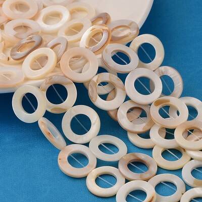 Natural White Shell Beads Strands