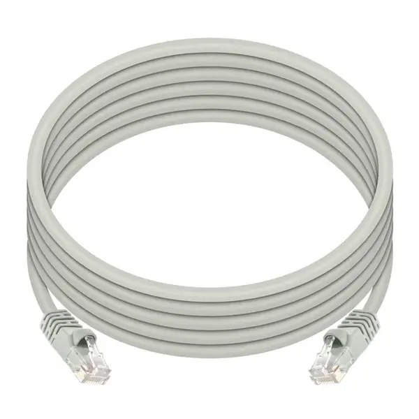 3437 Monoprice Cat6 Ethernet Patch Cable Snagless RJ45 Stranded 550MHz UTP Pure Bare Copper Wire 24AWG 10ft Gray