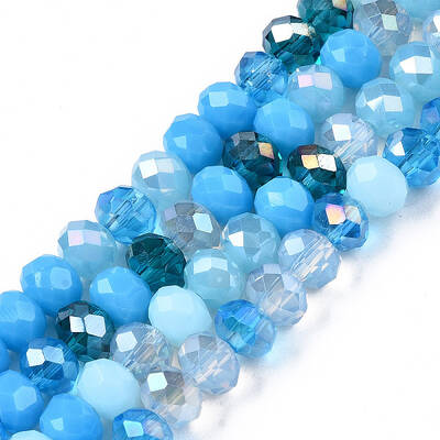 Electroplate Glass Beads Strands