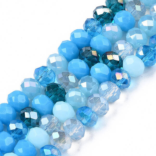 Electroplate Glass Beads Strands
