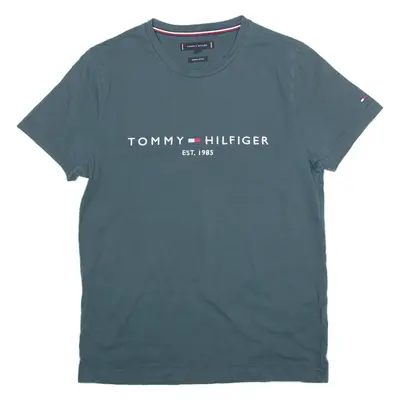 TOMMY HILFIGER Mens T-Shirt Blue S