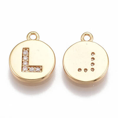 Brass Cubic Zirconia Charms