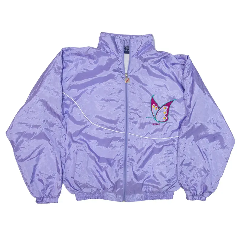 SHIWI Track Jacket Purple Nylon Womens XL