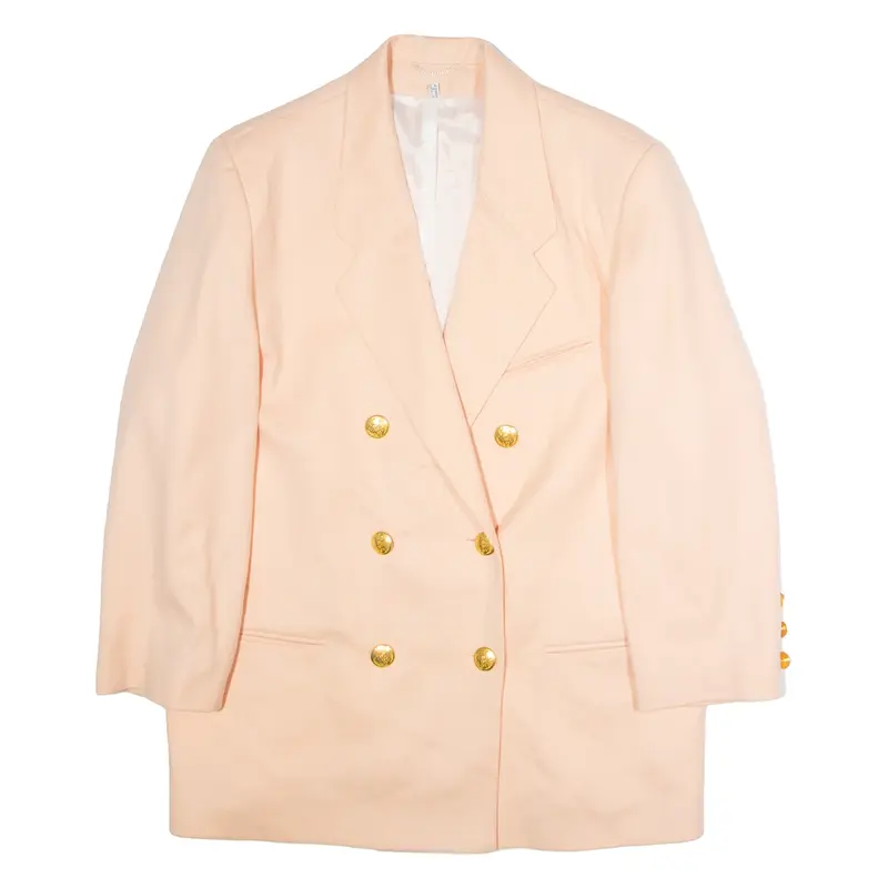 Womens Blazer Jacket Pink Wool UK 20